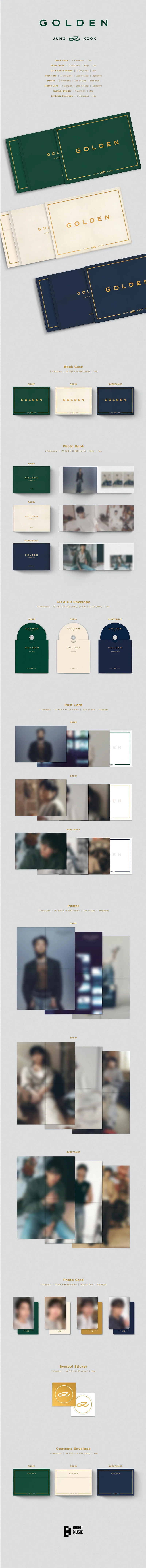 BTS JUNGKOOK – GOLDEN Álbum