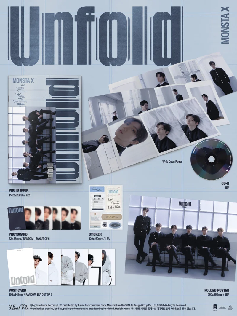 MONSTA X - Unfold (STANDARD VER.) Álbum