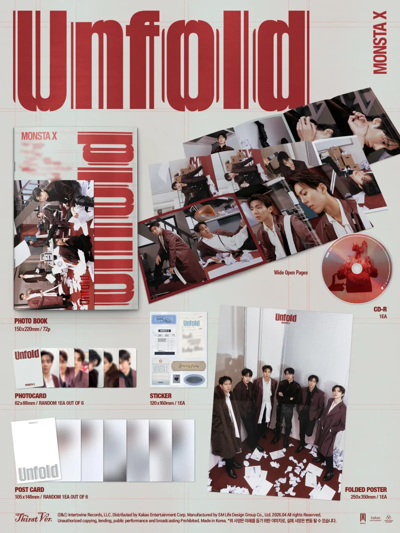 MONSTA X - Unfold (STANDARD VER.) Álbum