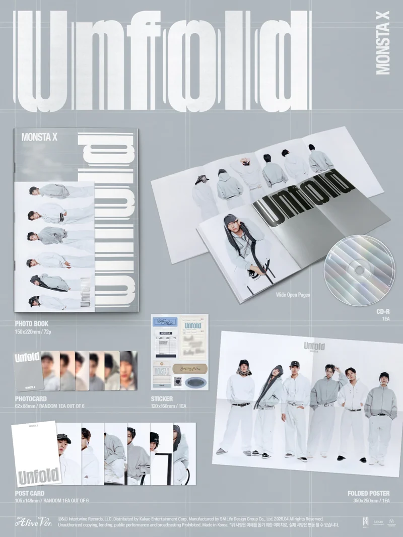 MONSTA X - Unfold (STANDARD VER.) Álbum