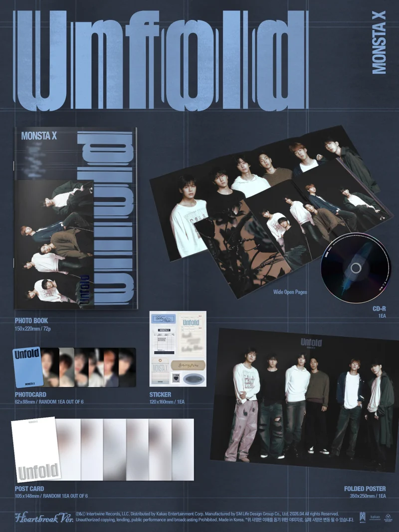 MONSTA X - Unfold (STANDARD VER.) Álbum