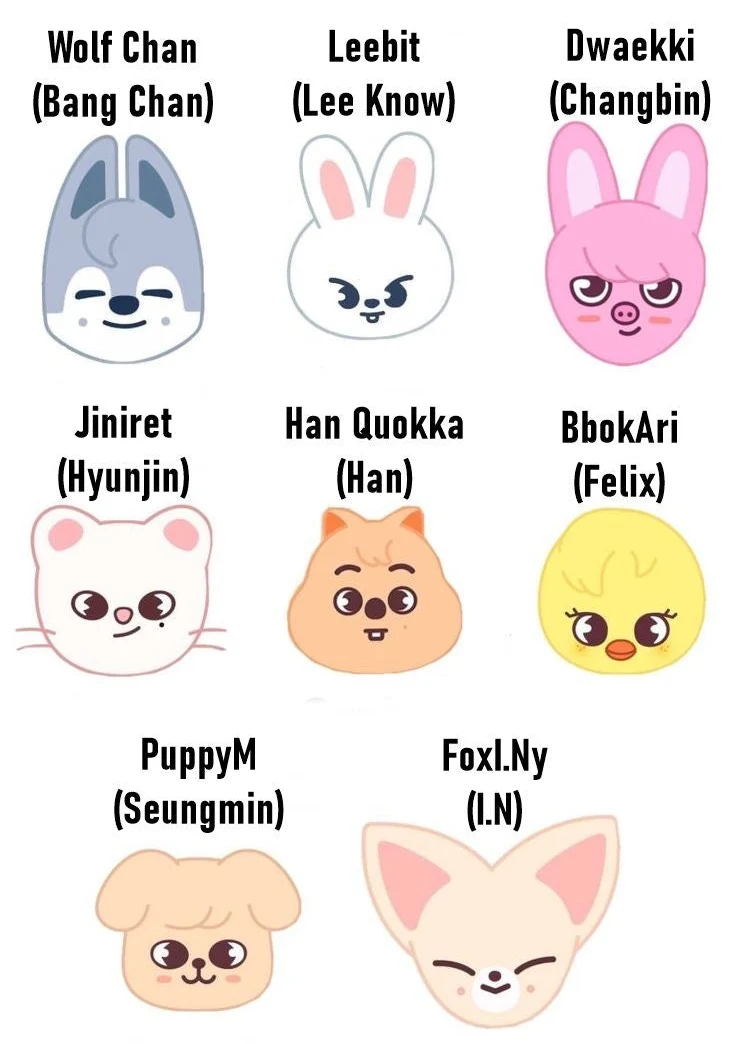Peluches Stray Kids (Skzoo) + Photocard
