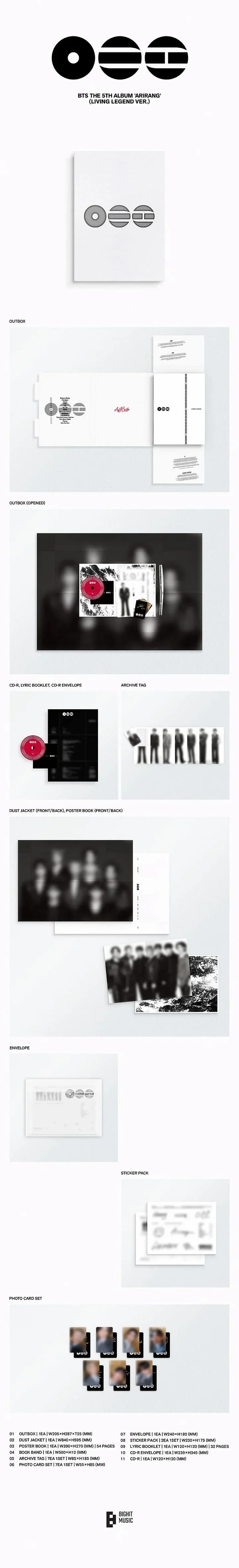 BTS – ARIRANG (Living Legend Ver.) Álbum