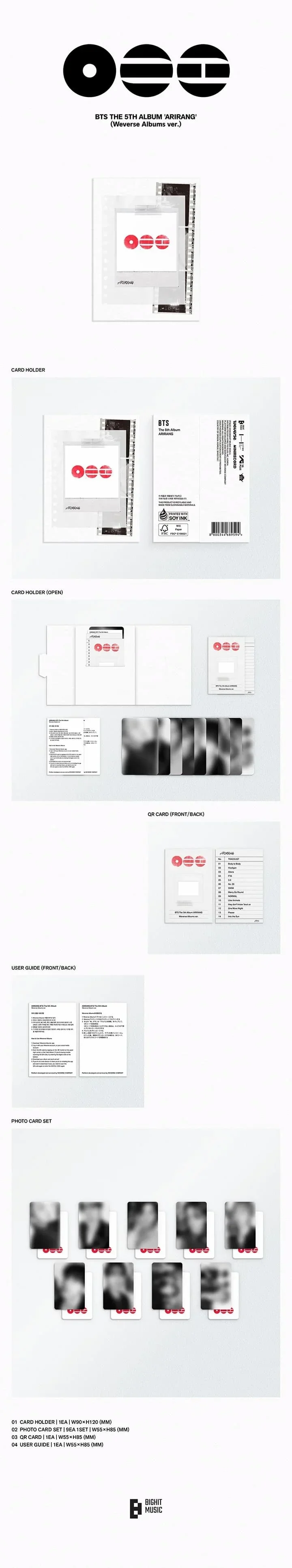 BTS – ARIRANG (Weverse Albums Ver.) Álbum