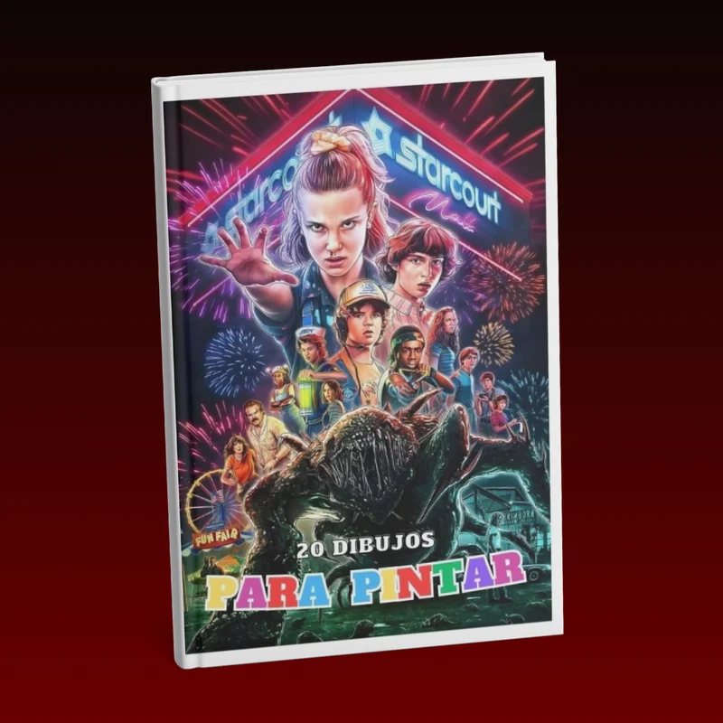 Stranger Things - Librito para pintar