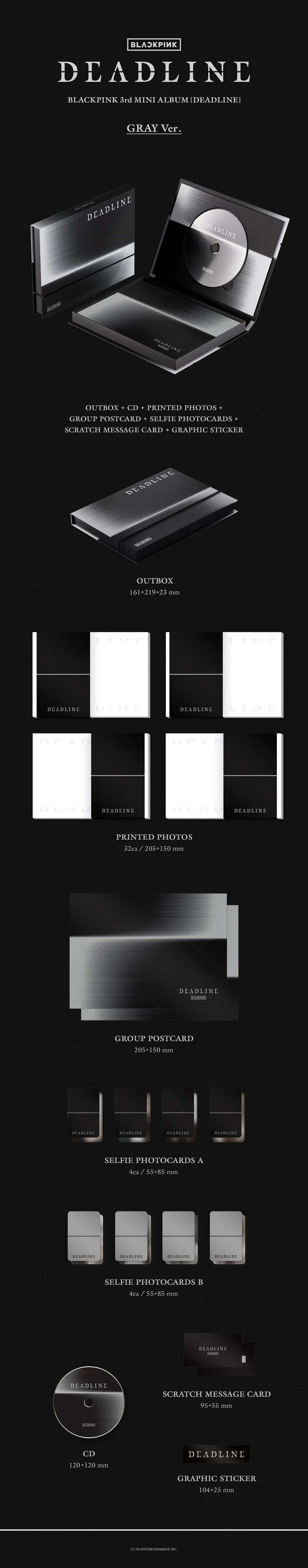 BLACKPINK - DEADLINE (Gray ver.) Álbum