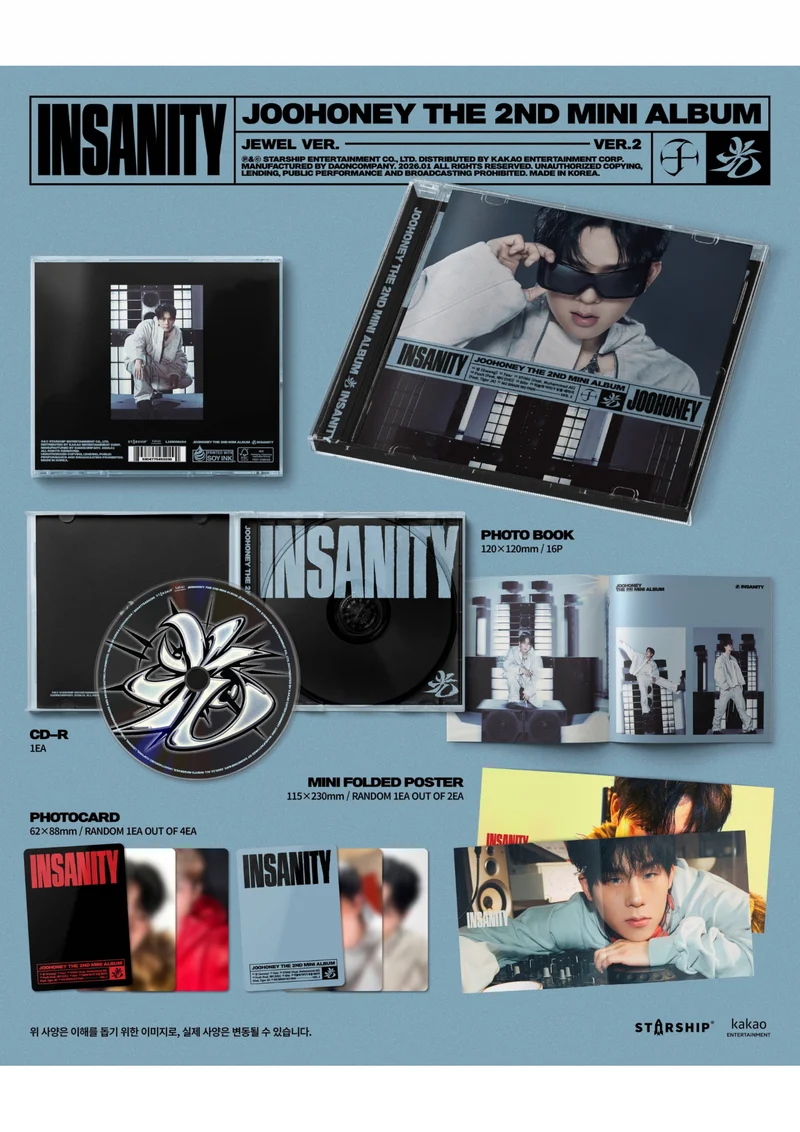 JOOHONEY – 光 (INSANITY) Jewel Ver. Álbum Edición Limitada