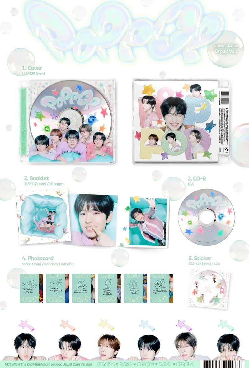 NCT WISH - poppop (Jewel Case Ver.) Álbum