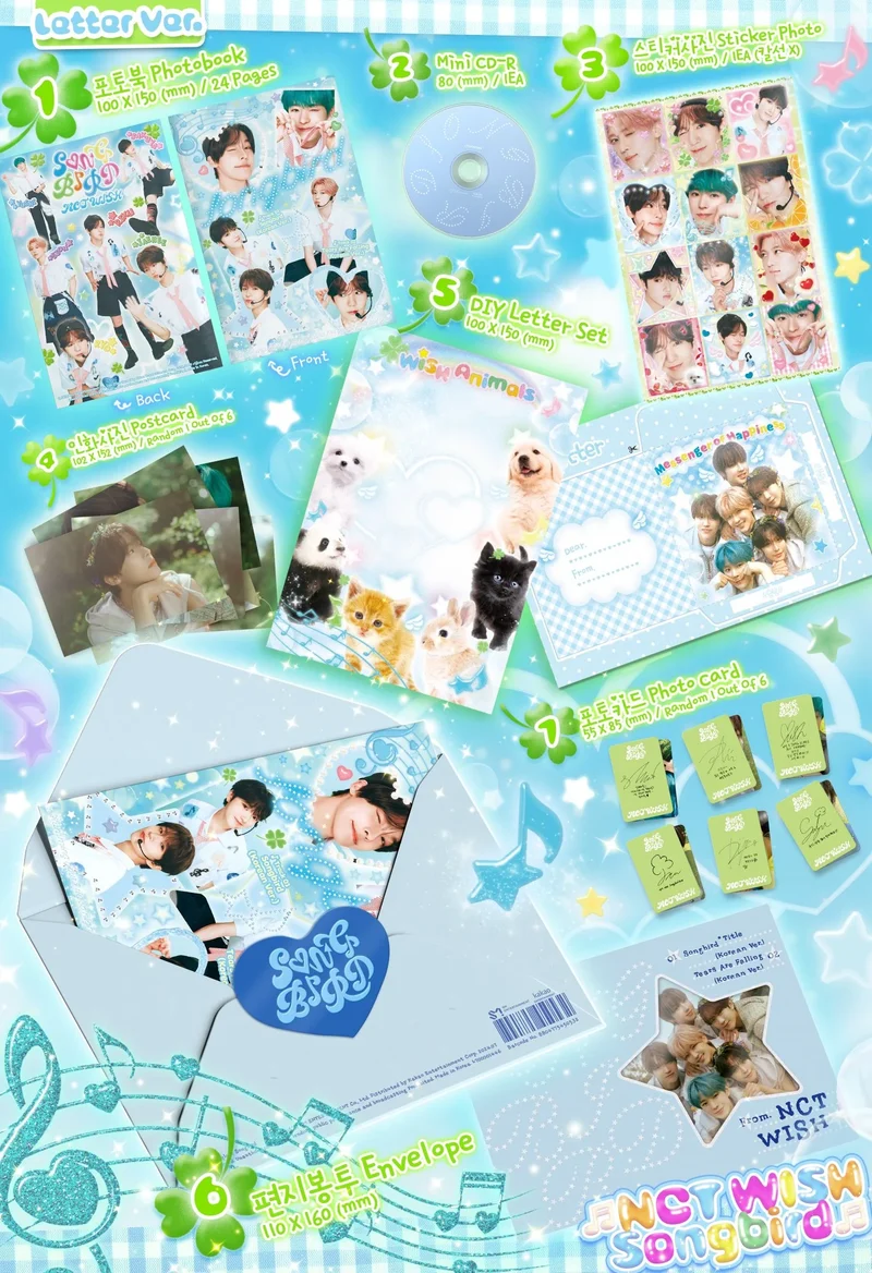 NCT WISH - Songbird (Letter Ver.) Álbum