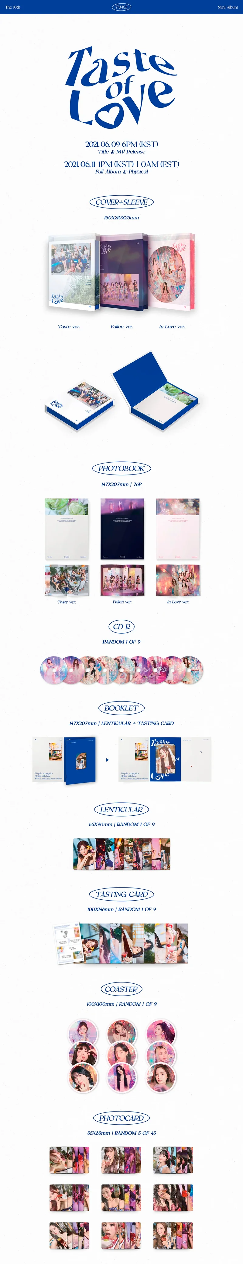 TWICE - Taste of Love Álbum