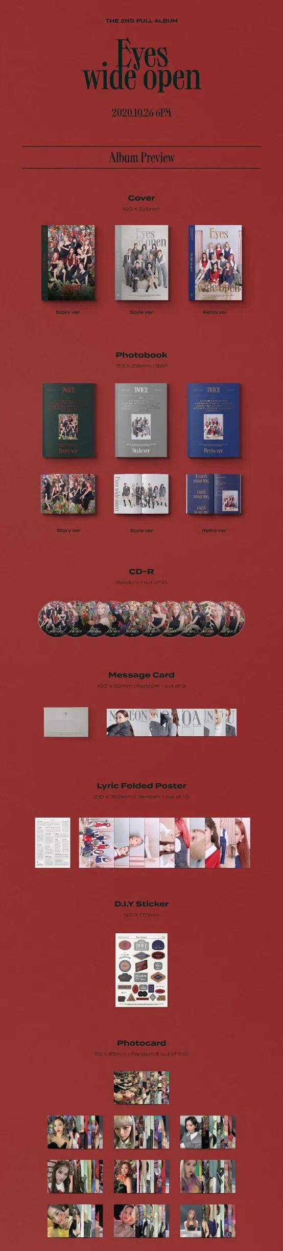 TWICE - Eyes Wide Open Álbum