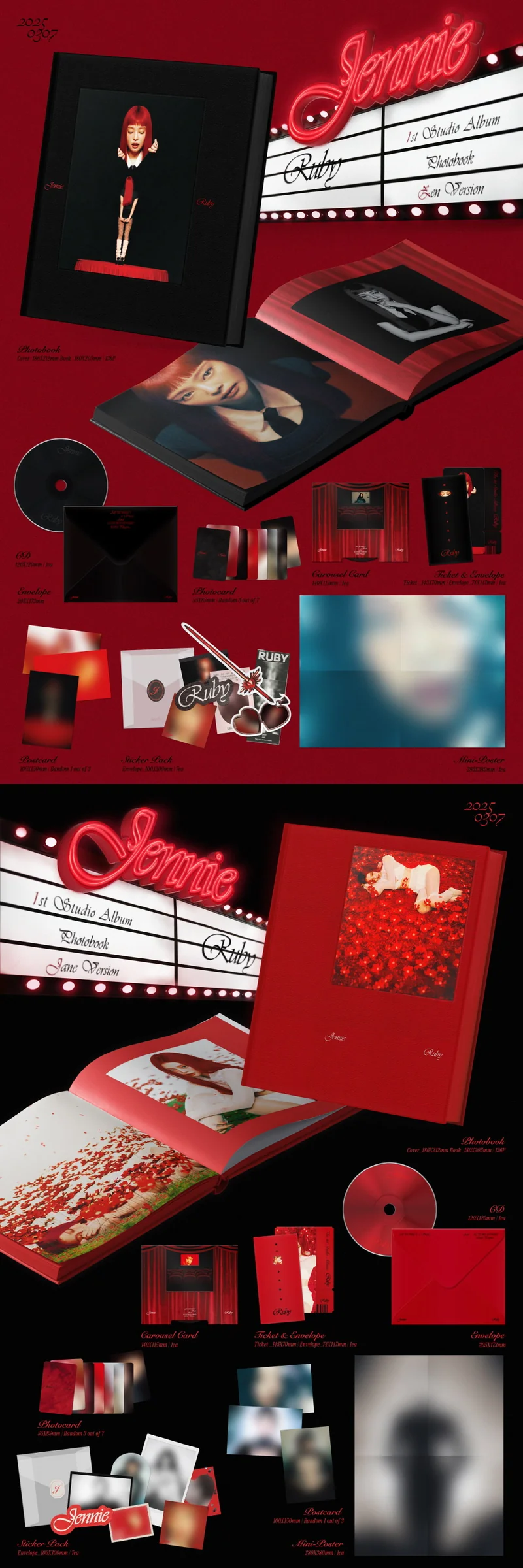 JENNIE - RUBY Photobook Ver. Álbum