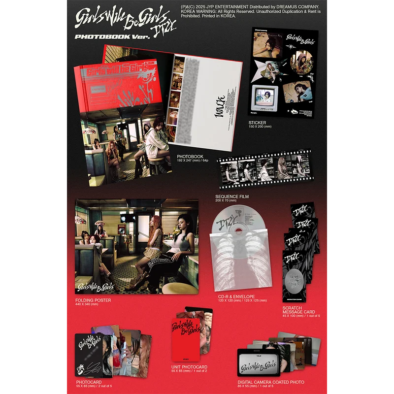 ITZY - Girls Will Be Girls (Photobook Ver.) Álbum