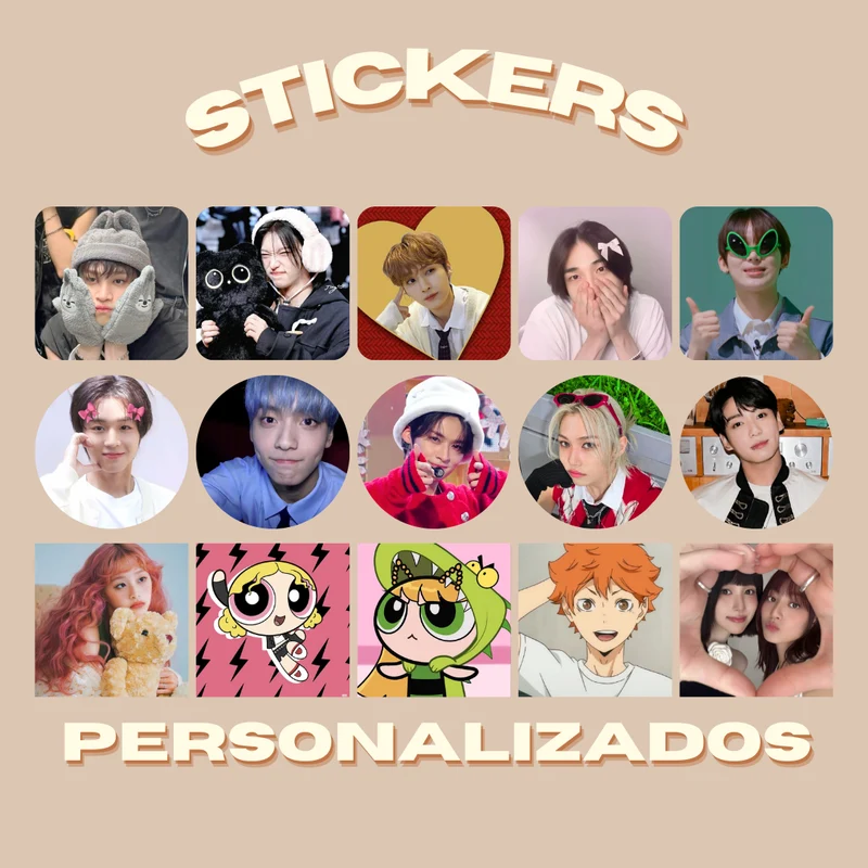 Pack 15 stickers personalizados