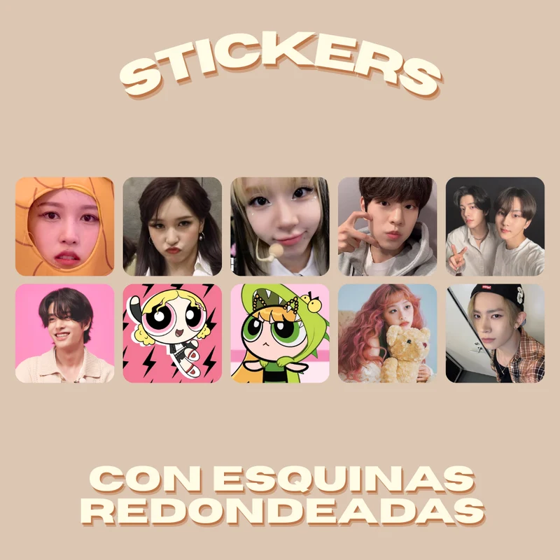 Pack 10 stickers personalizados