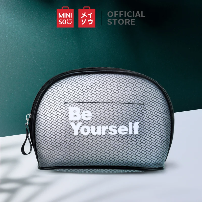 MINISO Tas Kosmetik Wanita Kotak Bentuk Persegi Panjang Tas