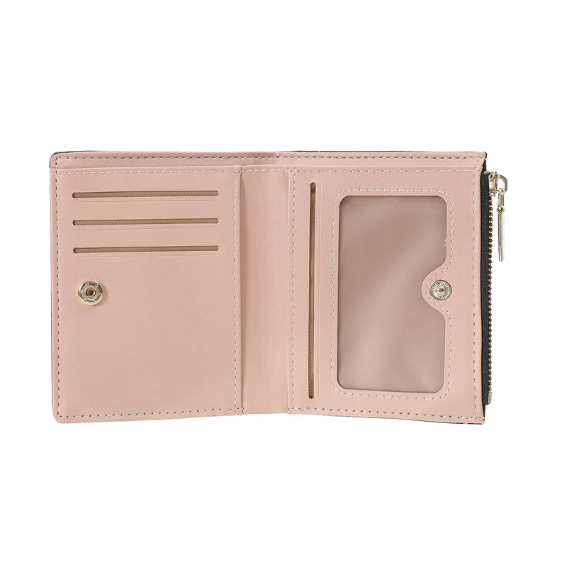 MINISO Dompet Wanita Pendek Kecil Lipat Simple Polos Fashion Elegant