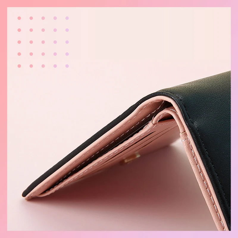 MINISO Dompet Wanita Pendek Kecil Lipat Simple Polos Fashion Elegant