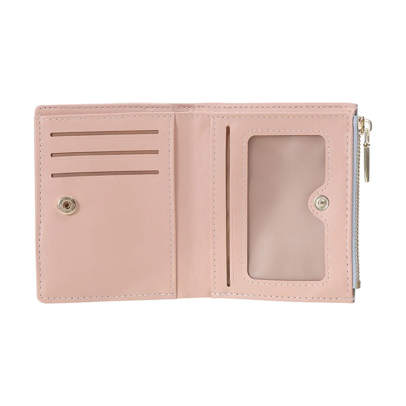 MINISO Dompet Wanita Pendek Kecil Lipat Simple Polos Fashion Elegant