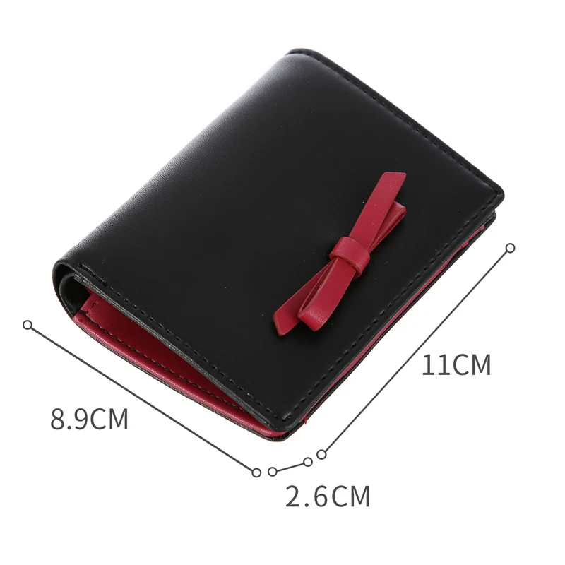 MINISO Dompet Wanita Pendek Kecil Lipat Bowtie Lucu Fashion Elegant