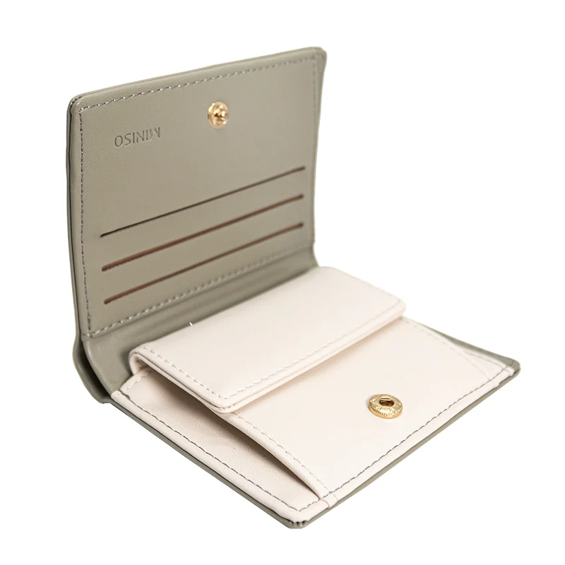 MINISO Dompet Wanita Pendek Kecil Lipat Bowtie Lucu Fashion Elegant