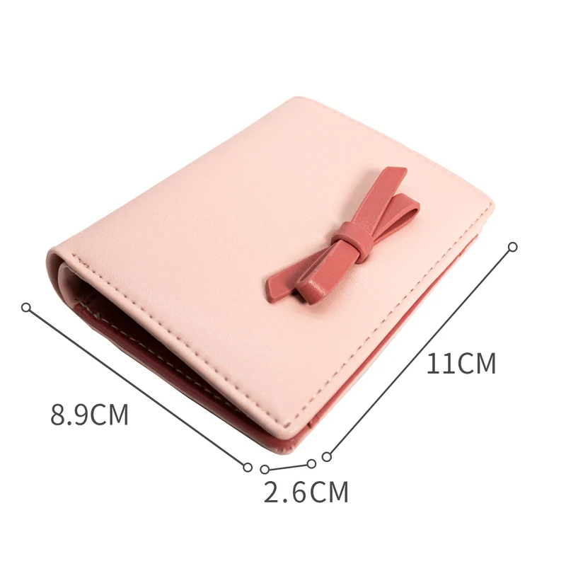 MINISO Dompet Wanita Pendek Kecil Lipat Bowtie Lucu Fashion Elegant
