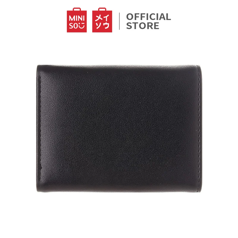 MINISO Dompet Wanita Pendek Kecil Lipat Motif Lucu Karakter Hitam Putih
