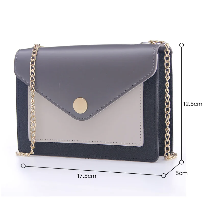 MINISO Tas Selempang Wanita Sling Bag Tas Bahu Kombinasi Warna Persegi Cewek Shoulder Pesta Crossbody Rantai Model Terbaru 2020 Import Wanita Remaja Anak Perempuan Kekinian Kasual Casual Polos Simple Asli Mini Fashion Style Elegan Original Korea Tali
