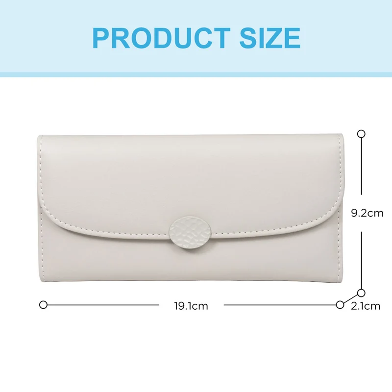 MINISO Dompet Wanita Panjang 3 Lipat Kecil Wallet Simple Elegant Lucu
