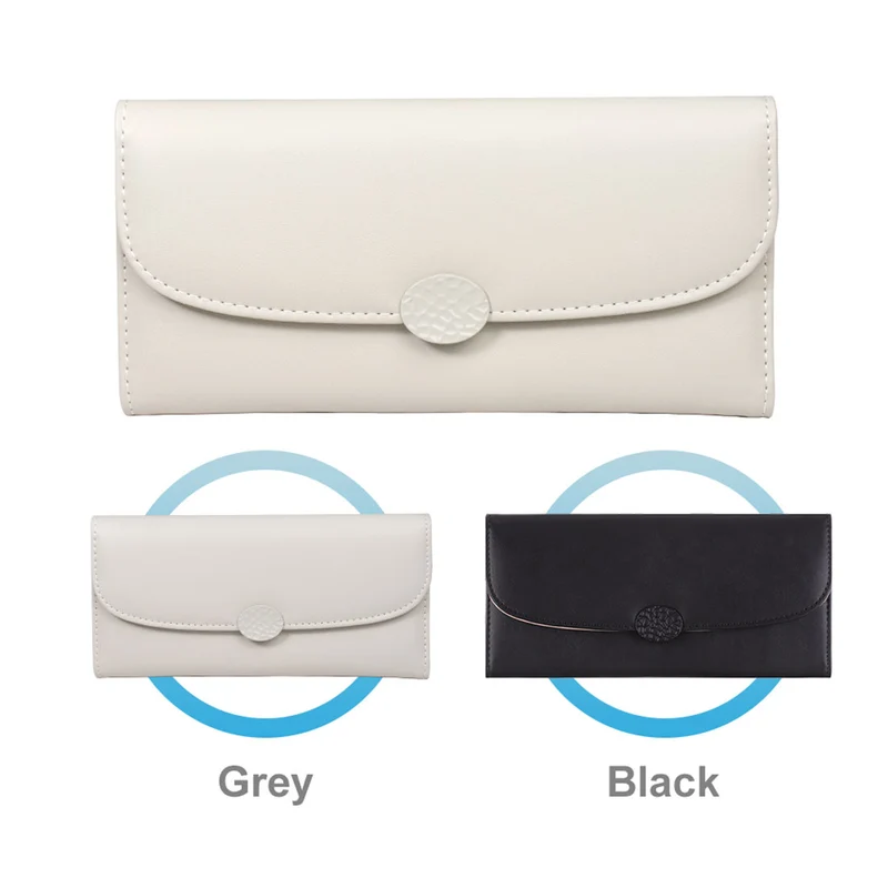 MINISO Dompet Wanita Panjang 3 Lipat Kecil Wallet Simple Elegant Lucu