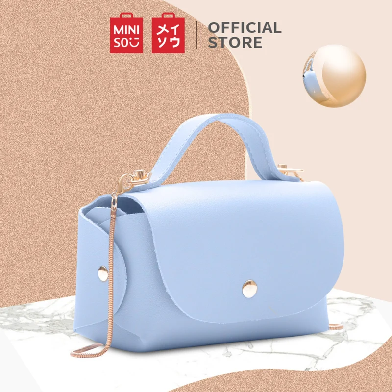 MINISO Tas Selempang Wanita Chain Rantai Persegi Sling Bag Woman