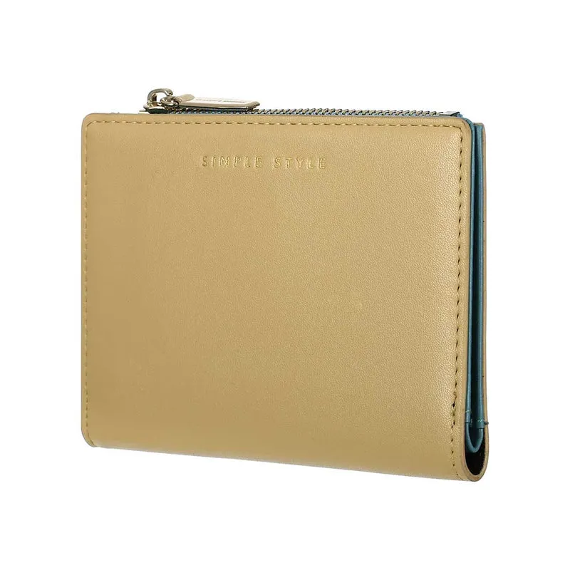 MINISO Dompet Wanita Pendek Kecil Lipat Ritsleting Simple Korea Elegant