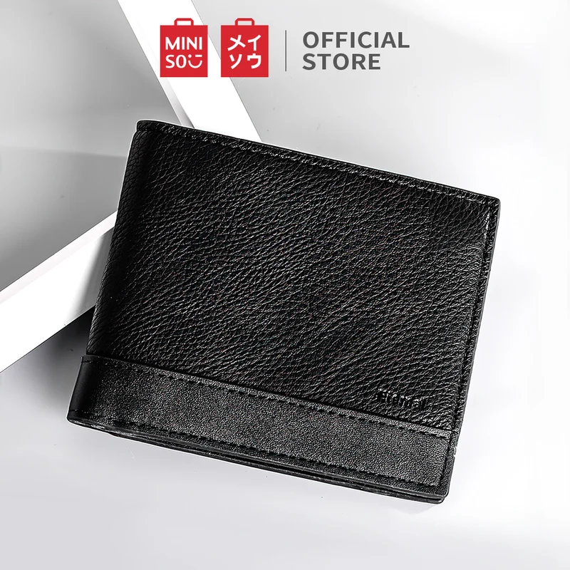 MINISO Dompet Pria Lelaki Dompet Pendek Kecil Wallet Simple Keren