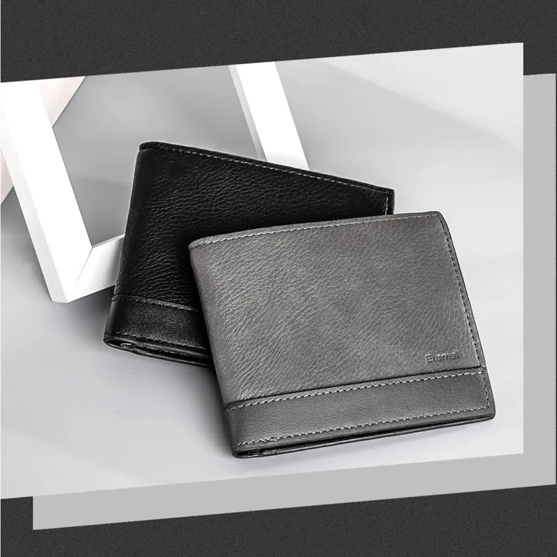 MINISO Dompet Pria Lelaki Dompet Pendek Kecil Wallet Simple Keren