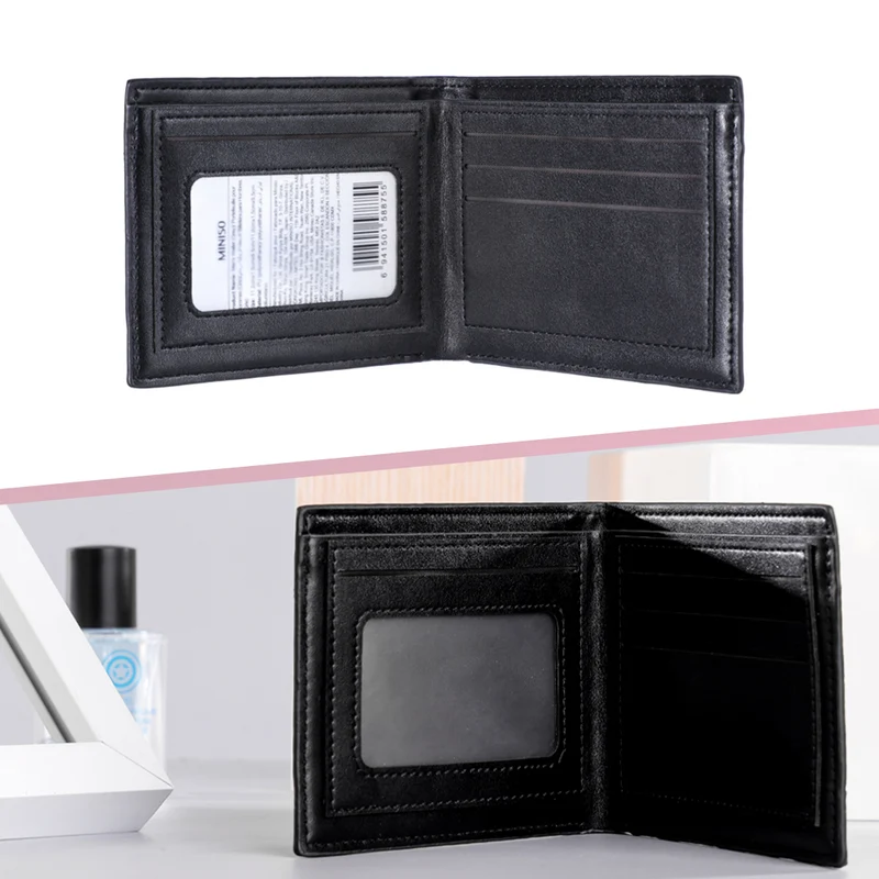 MINISO Dompet Pria Lelaki Dompet Pendek Kecil Wallet Simple Keren
