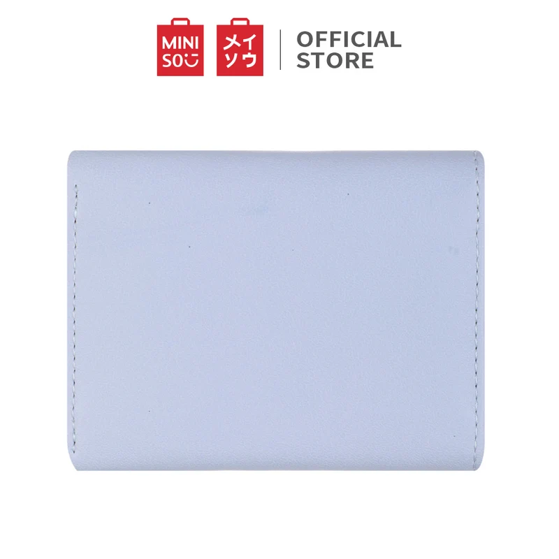 MINISO Dompet Wanita Kecil Lipat Tas Mini Pendek Tempat Kartu Dan Uang Koin Wallet Organizer Anak Perempuan Remaja Cewek Kulit PU Lucu Karakter Kasual