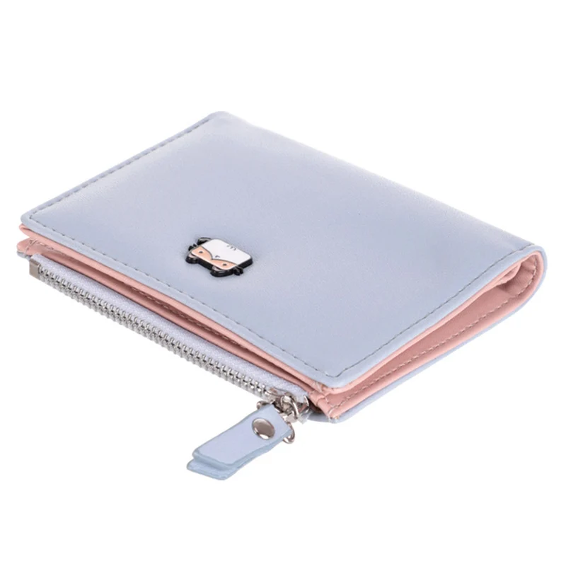 MINISO Dompet Wanita Pendek Zipper Wallet Simple Motif Kecil Lucu