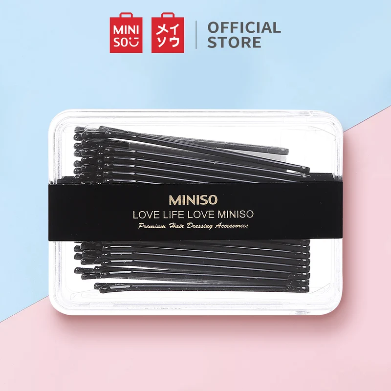 MINISO Jepitan Rambut Penjepit Kawat Lidi Hitam Hair Clip Black 6cm