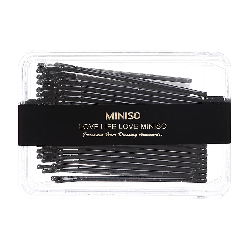 MINISO Jepitan Rambut Penjepit Kawat Lidi Hitam Hair Clip Black 6cm