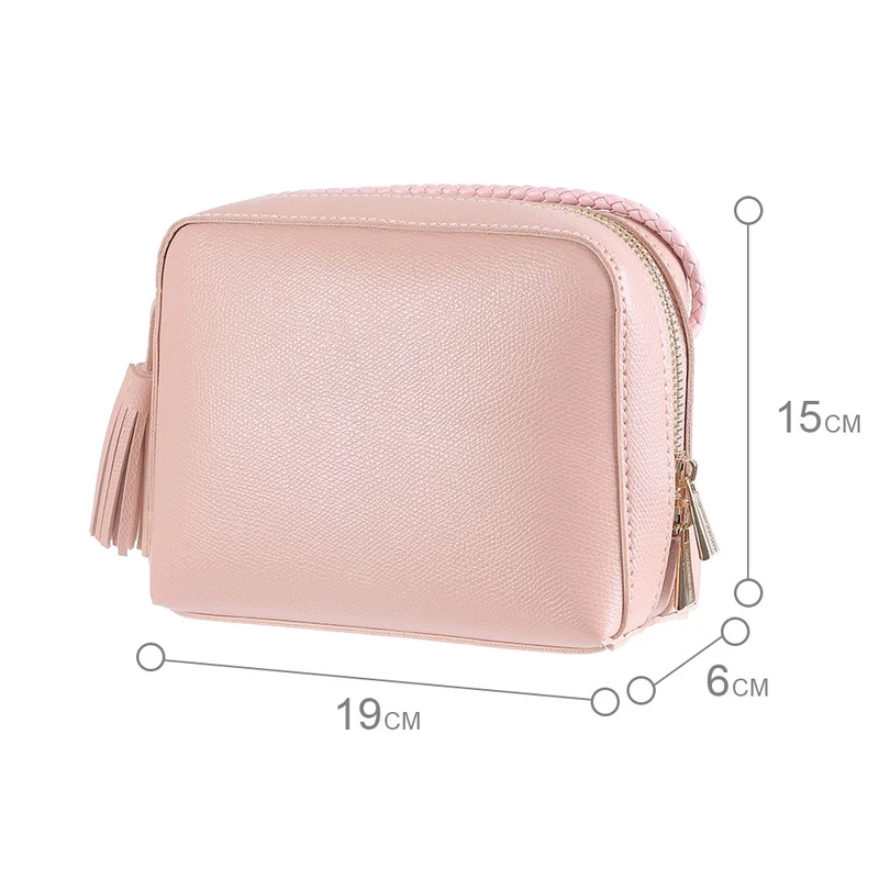 MINISO Solid Color Rectangle Crossbody Bag, Tas Selempang Wanita Transparan / Women Sling Bag