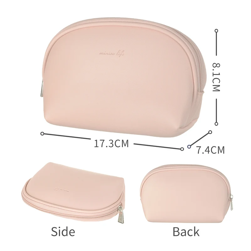 MINISO Tas Penyimpanan Kosmetik Tempat Makup Cosmetic Bag Simple，Tas KosmetikPouch Dompet /Make Up Cosmetic Mini Bag /Tas penyimpanan barang makeup kotak