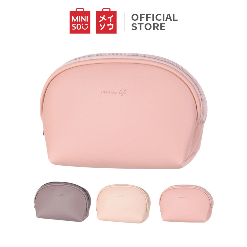 MINISO Tas Penyimpanan Kosmetik Tempat Makup Cosmetic Bag Simple，Tas KosmetikPouch Dompet /Make Up Cosmetic Mini Bag /Tas penyimpanan barang makeup kotak