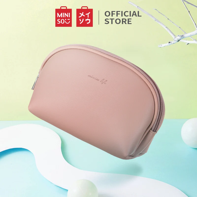 MINISO Tas Penyimpanan Kosmetik Tempat Makup Cosmetic Bag Simple，Tas KosmetikPouch Dompet /Make Up Cosmetic Mini Bag /Tas penyimpanan barang makeup kotak