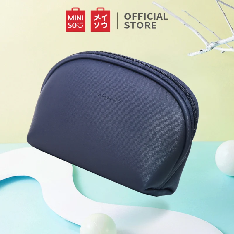 MINISO Tas Penyimpanan Kosmetik Tempat Makup Cosmetic Bag Simple，Tas KosmetikPouch Dompet /Make Up Cosmetic Mini Bag /Tas penyimpanan barang makeup kotak