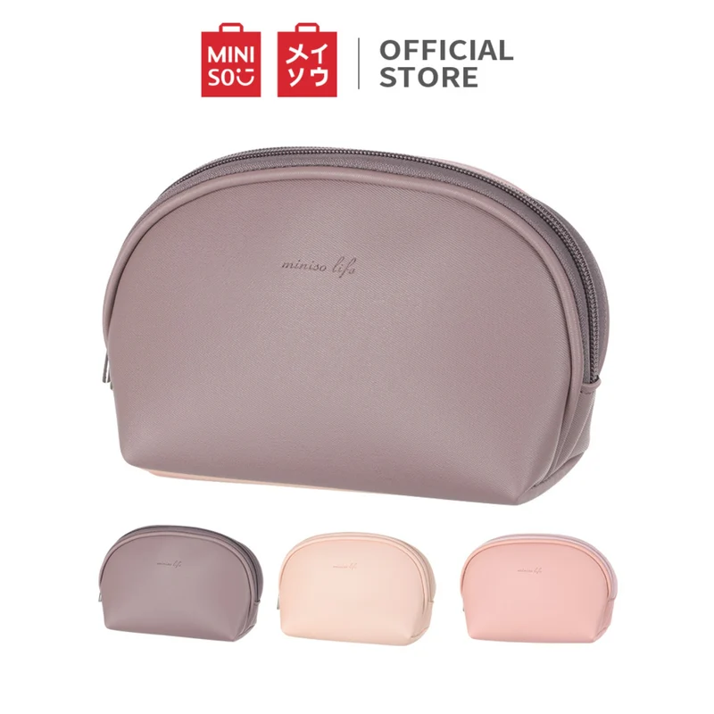 MINISO Tas Penyimpanan Kosmetik Tempat Makup Cosmetic Bag Simple，Tas KosmetikPouch Dompet /Make Up Cosmetic Mini Bag /Tas penyimpanan barang makeup kotak