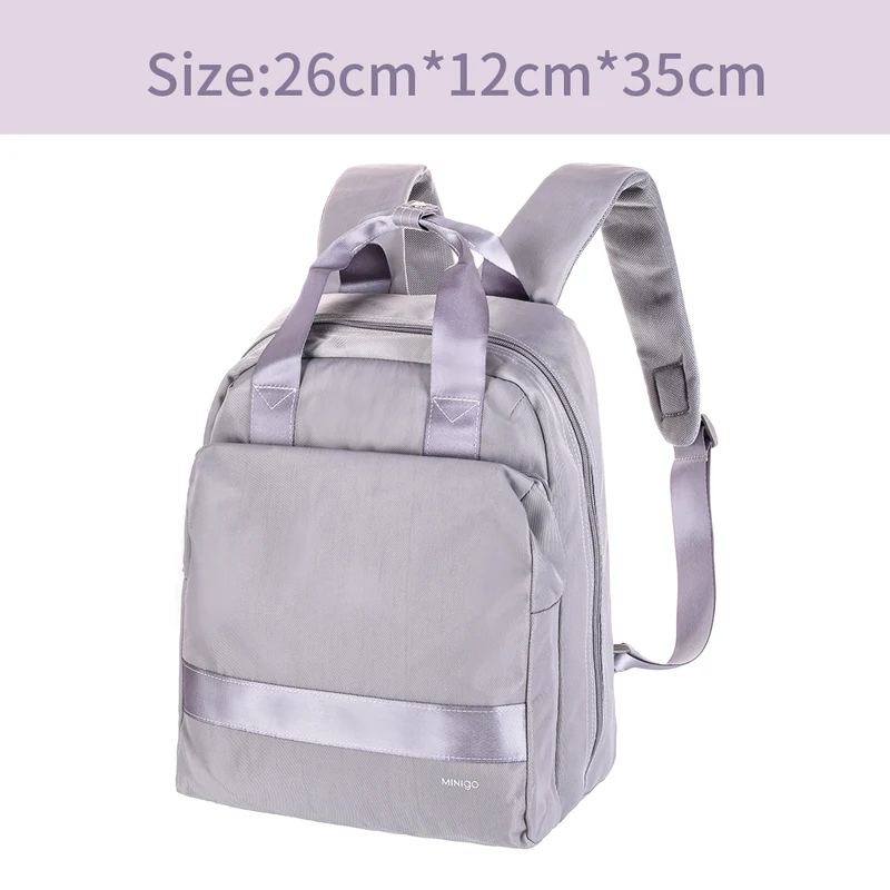 MINISO Tas Ransel Laptop Kasual Tas Punggung Wanita Cewek Tas Laptop