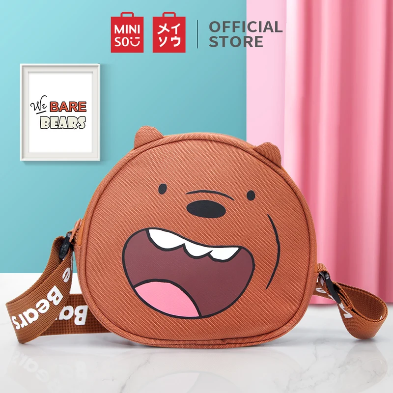 MINISO Tas Selempang Wanita Sling Bag Karakter Lucu We Bare Bears