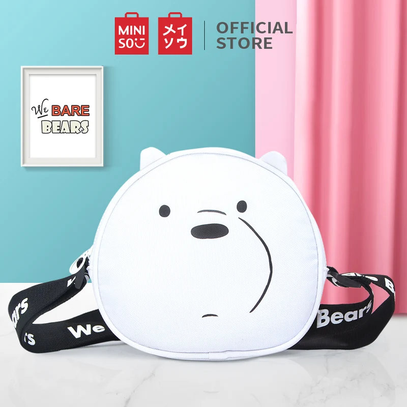 MINISO Tas Selempang Wanita Sling Bag Karakter Lucu We Bare Bears