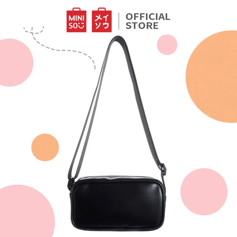 MINISO Tas Selempang Wanita Harajuku Jepang Persegi Sling Bag Woman