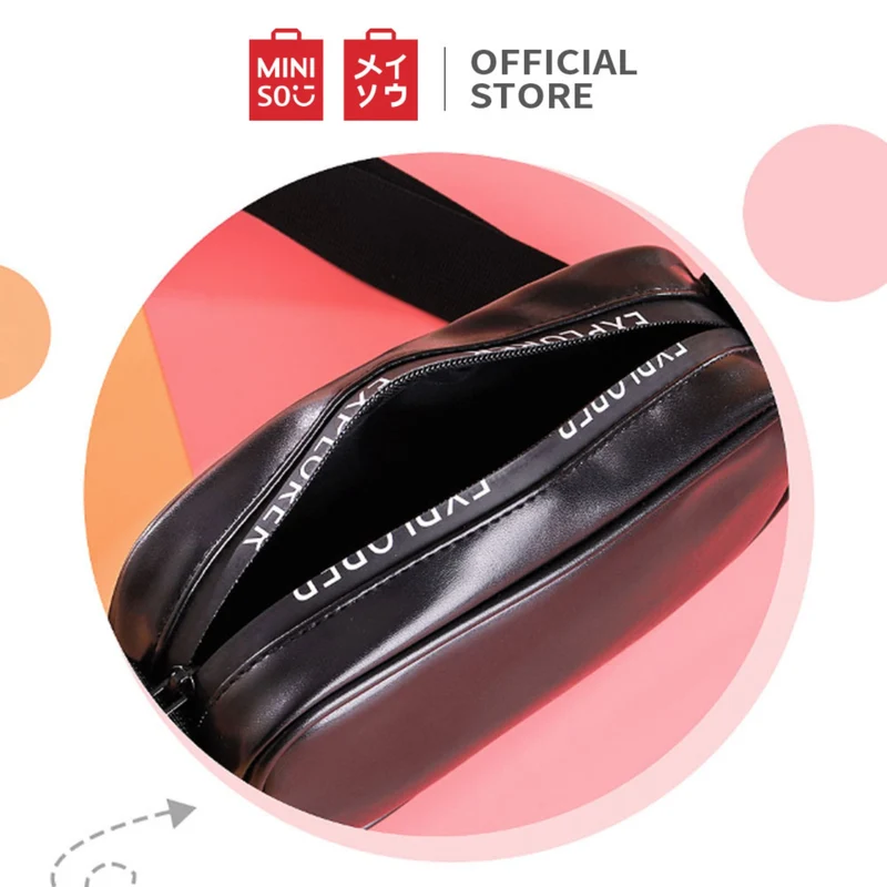 MINISO Tas Selempang Wanita Harajuku Jepang Persegi Sling Bag Woman